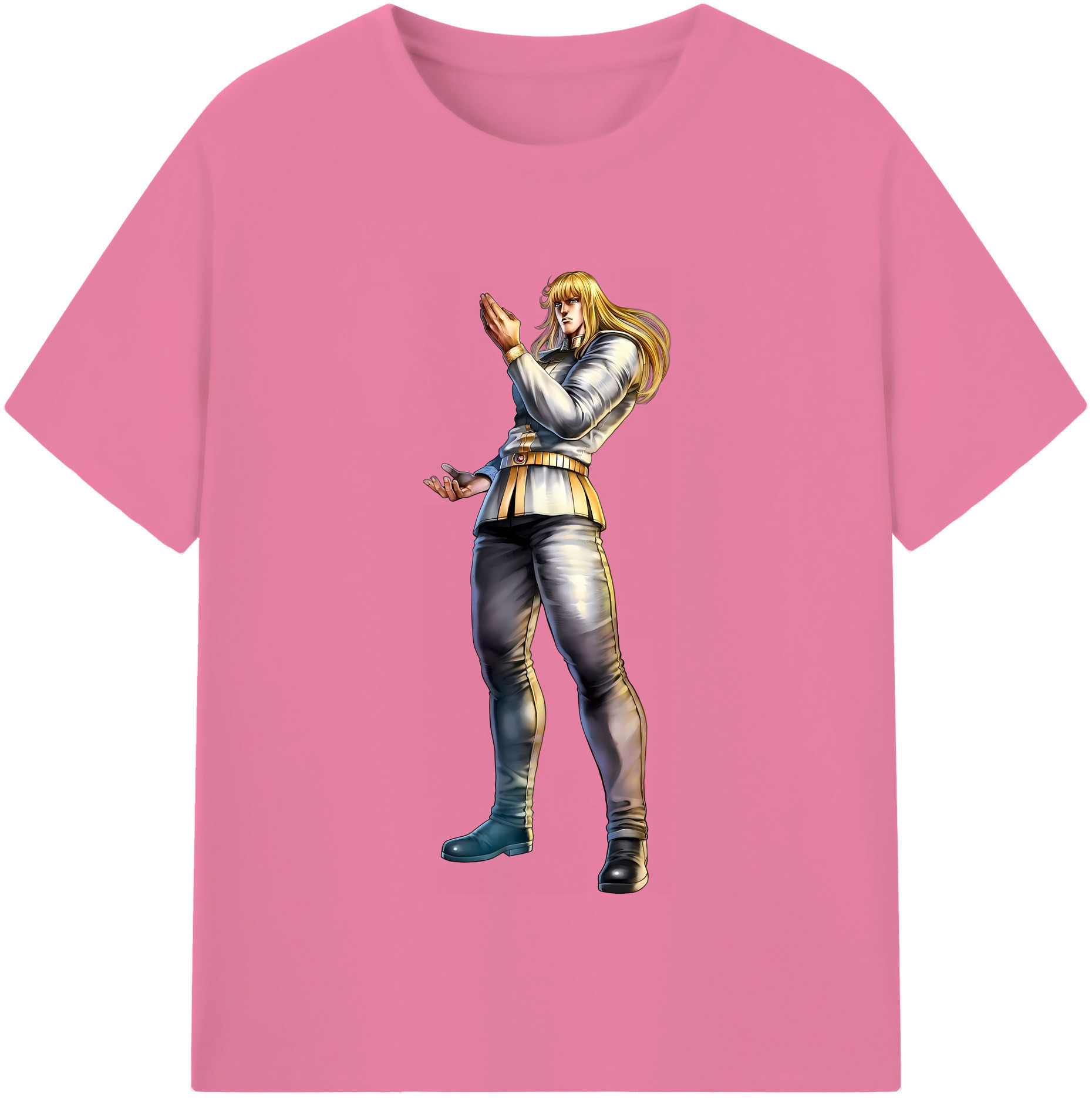 （画像用） 北斗の拳 Fist of the North Star 綿100％半袖Tシャツ（フロントプリント）